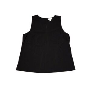 Nordstrom Black Crepe Tank Top Size Medium